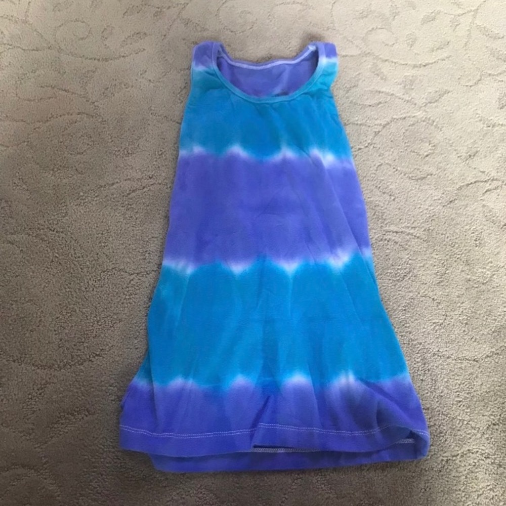 Tie dye workout tank top